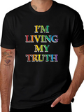 Living My Truth Rainbow Graphic T-Shirt