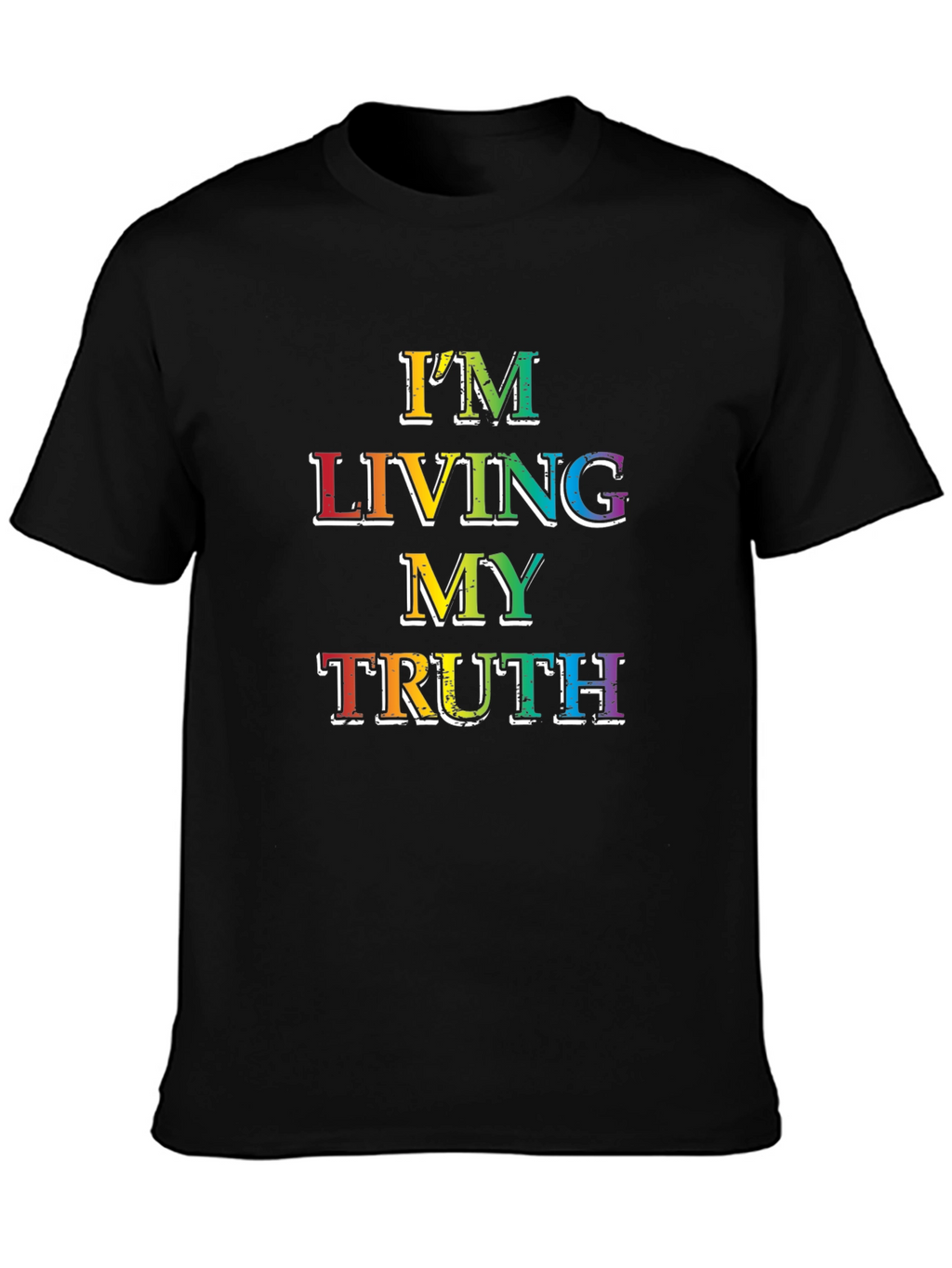 Living My Truth Rainbow Graphic T-Shirt