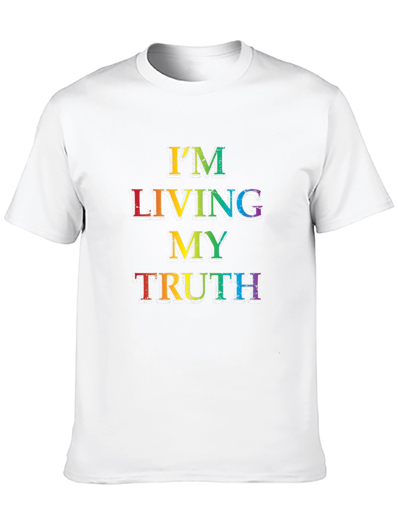 Living My Truth Rainbow Graphic T-Shirt