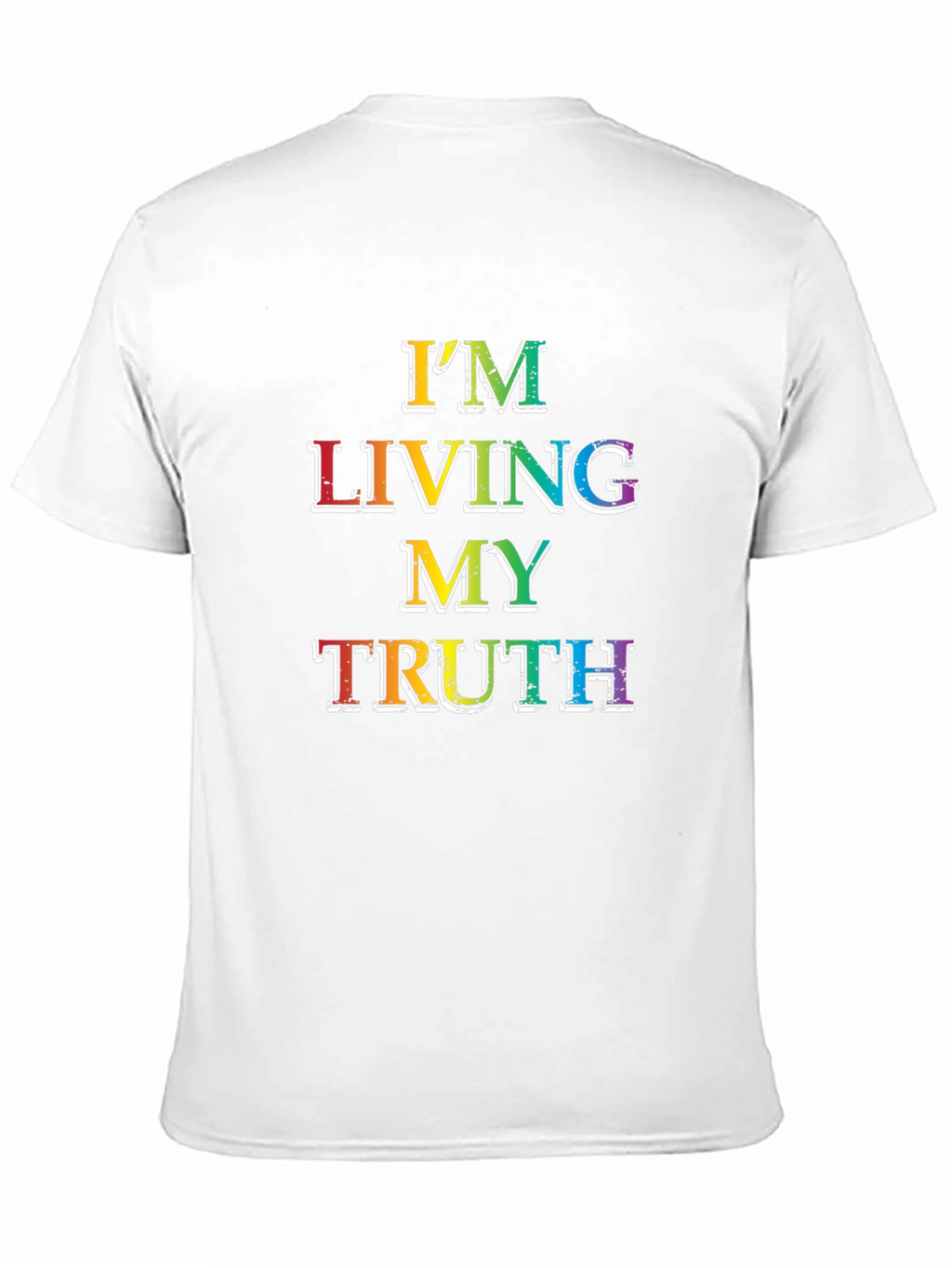 Living My Truth Rainbow Graphic T-Shirt