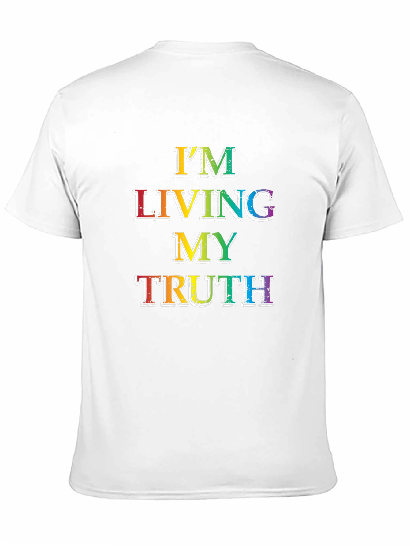 Living My Truth Rainbow Graphic T-Shirt