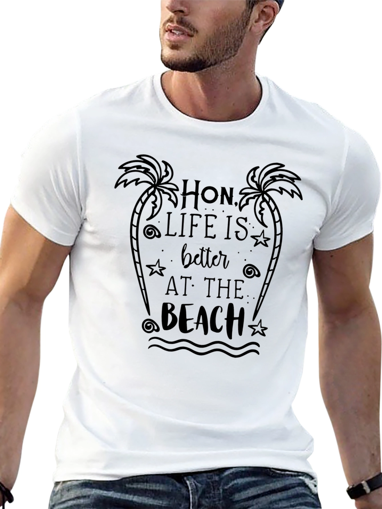 Hon Life is Better at the Beach Black T-Shirt