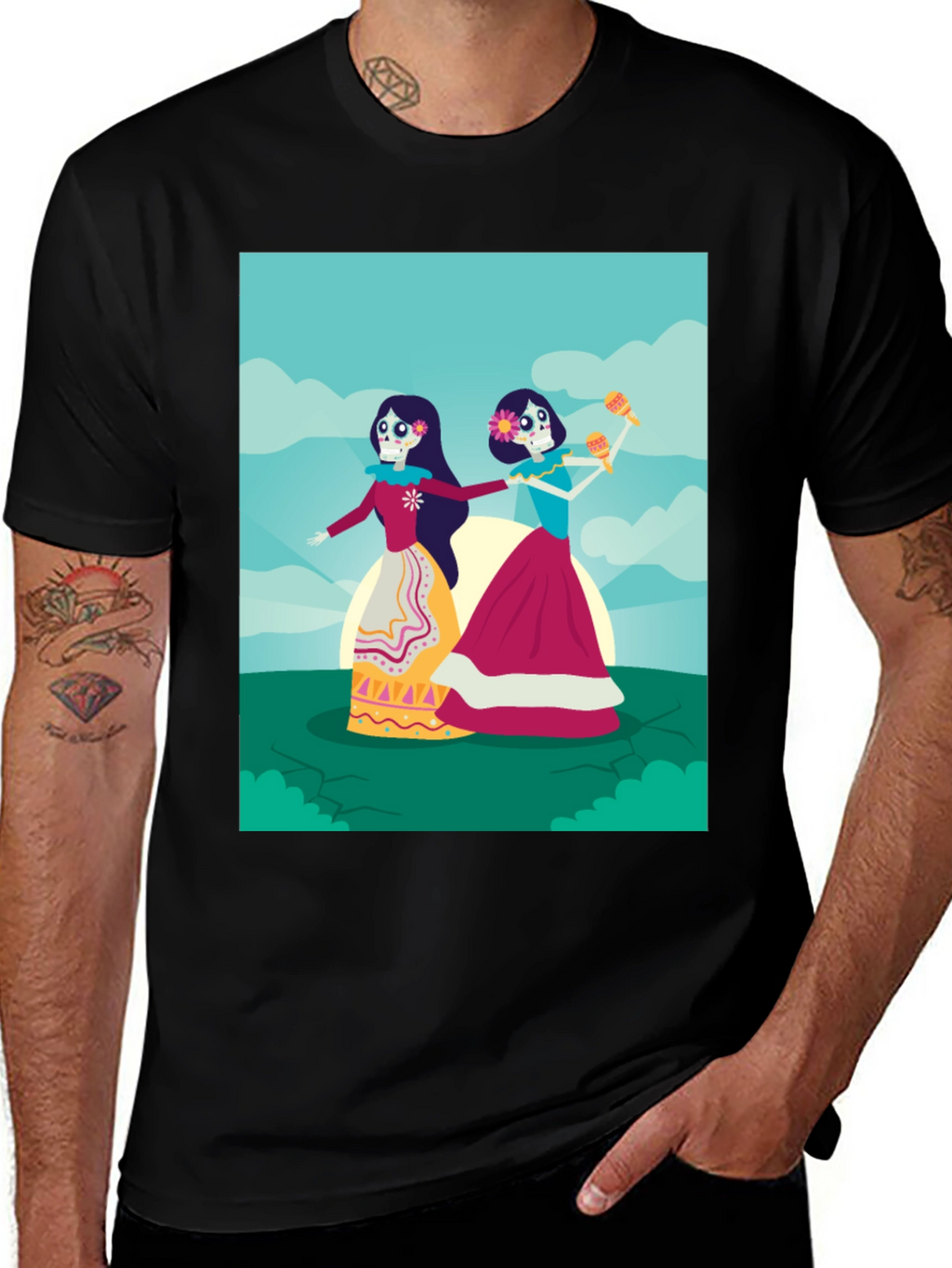 Day of the Dead T-Shirt - Stylish Graphic Tee