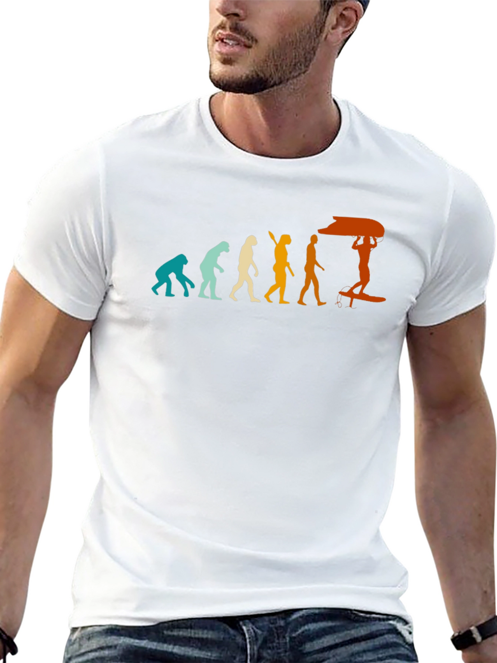 Evolution of Surfing Graphic T-Shirt