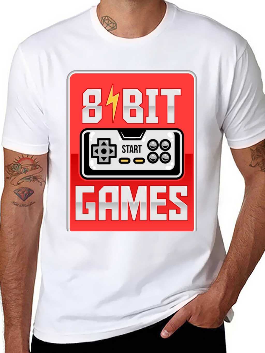 8-Bit Games Retro T-Shirt for Gamers