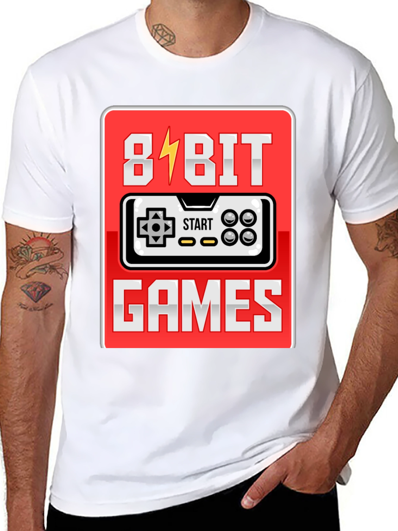 8-Bit Games Retro T-Shirt for Gamers