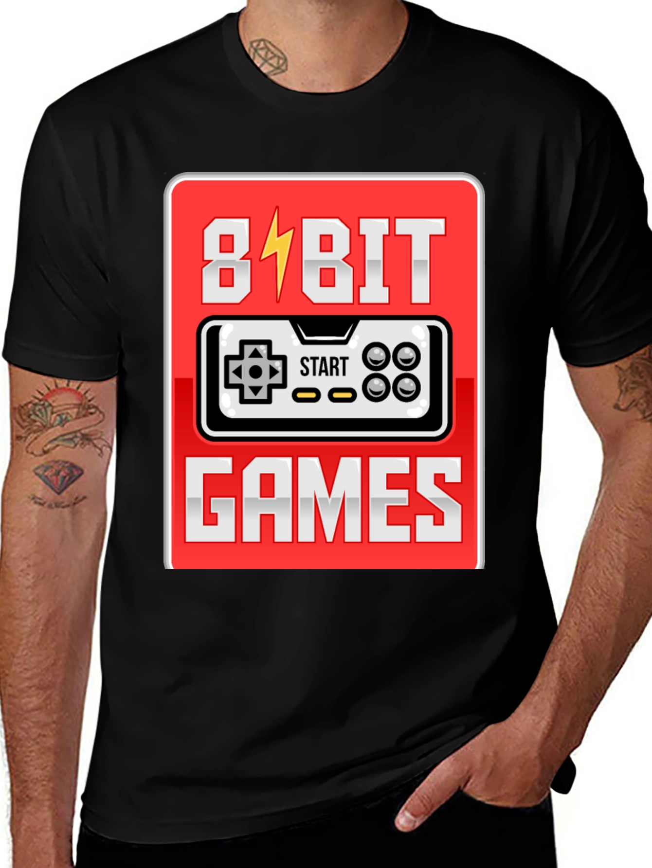 8-Bit Games Retro T-Shirt for Gamers