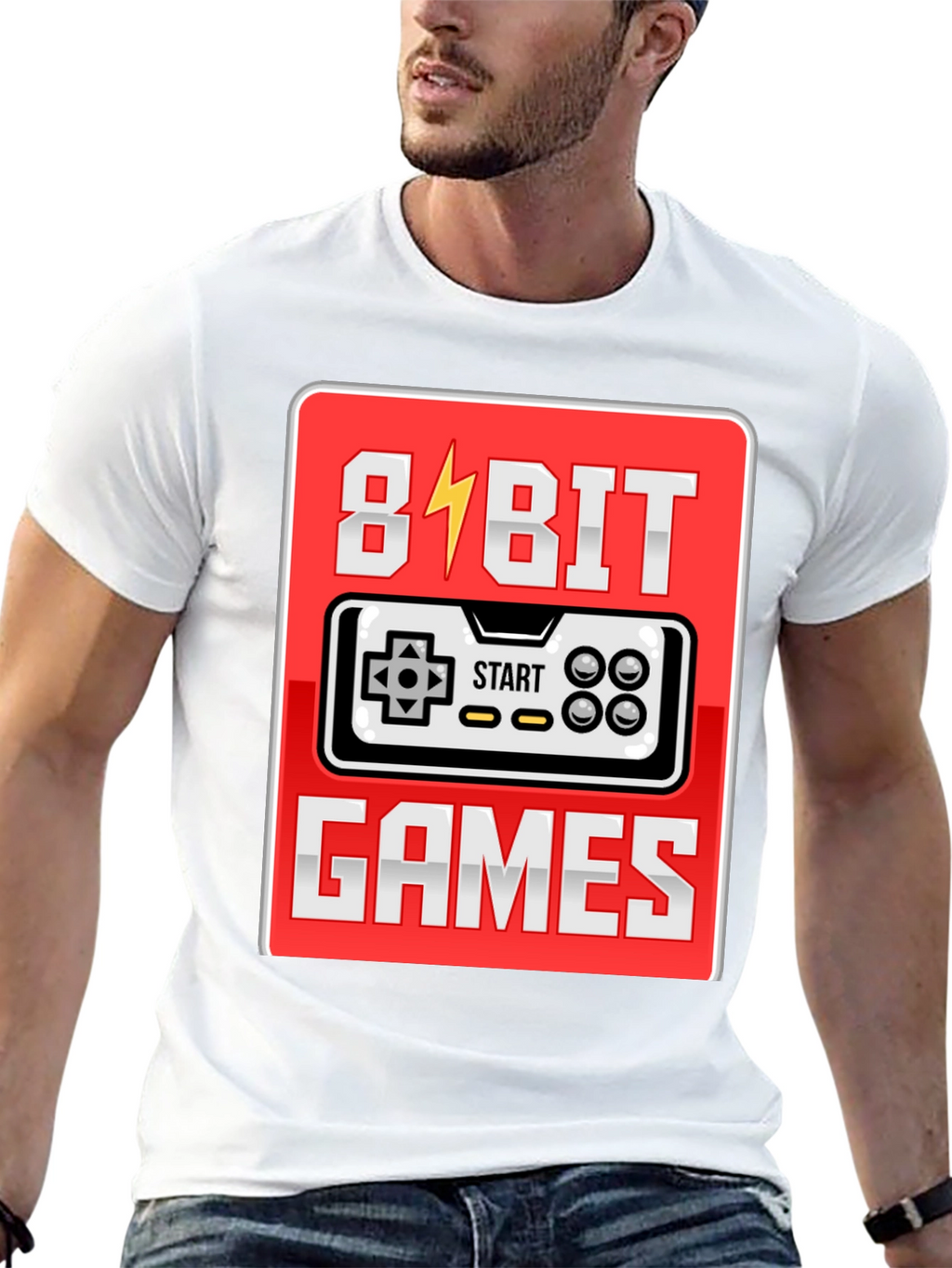 8-Bit Games Retro T-Shirt for Gamers