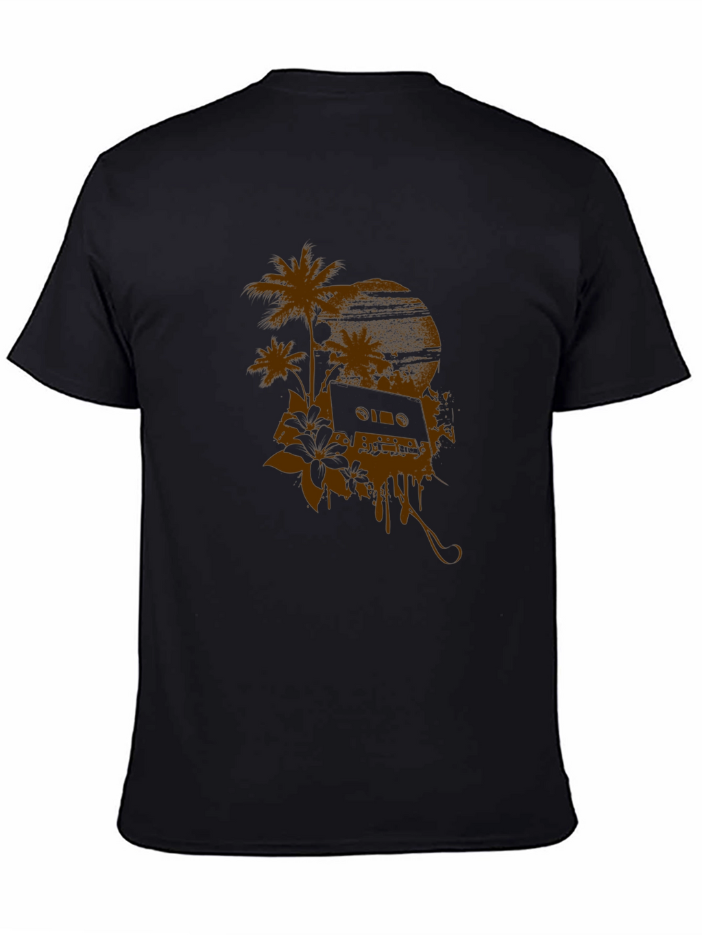 Tropical Cassette Graphic Tee - Relaxed Style