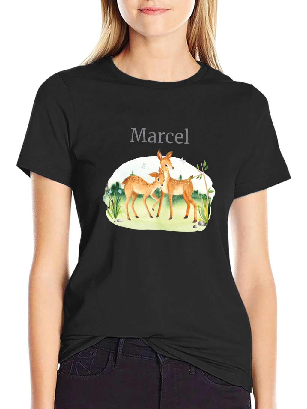 Personalized Deer Graphic Tee - Marcel