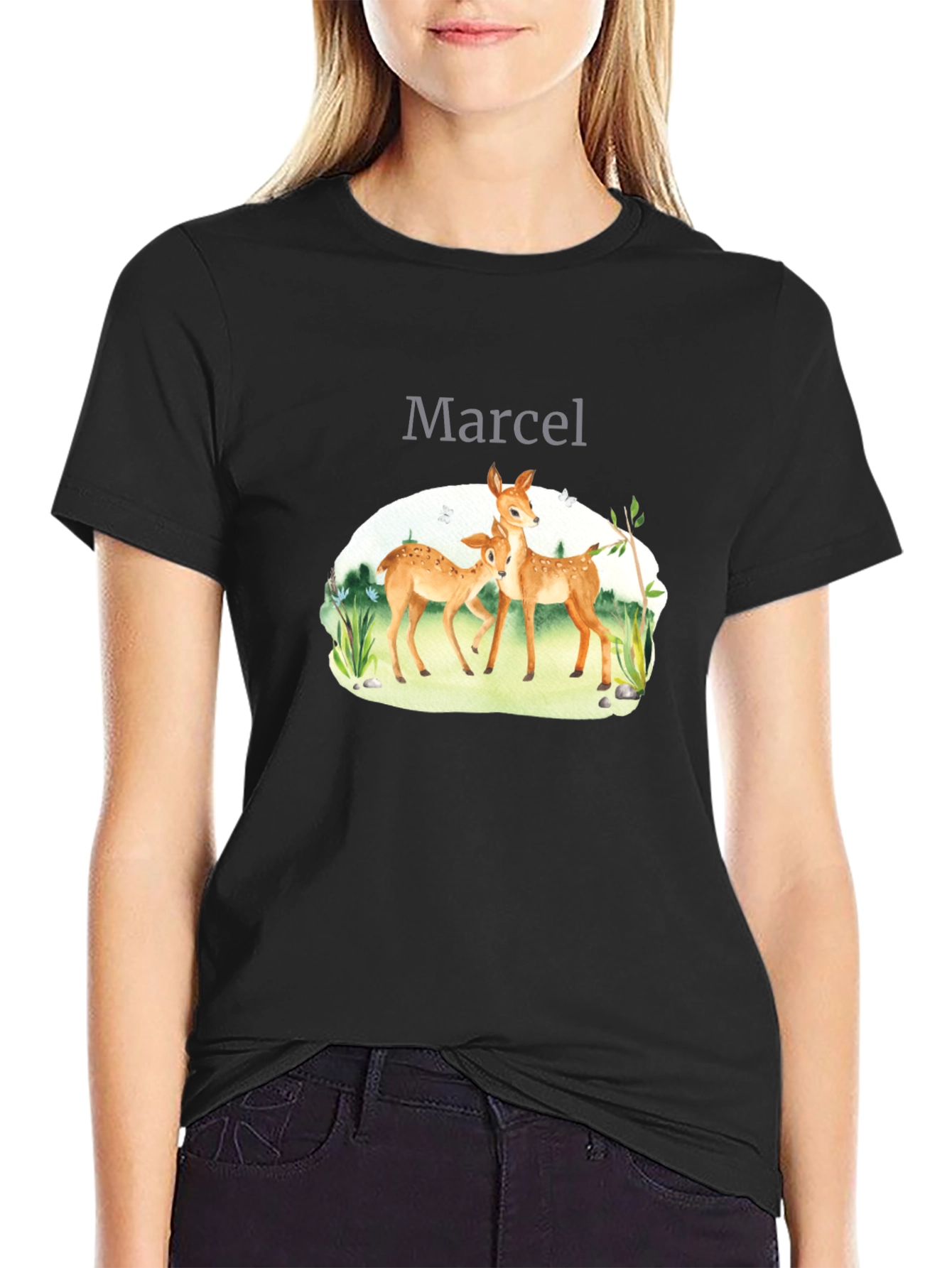 Personalized Deer Graphic Tee - Marcel