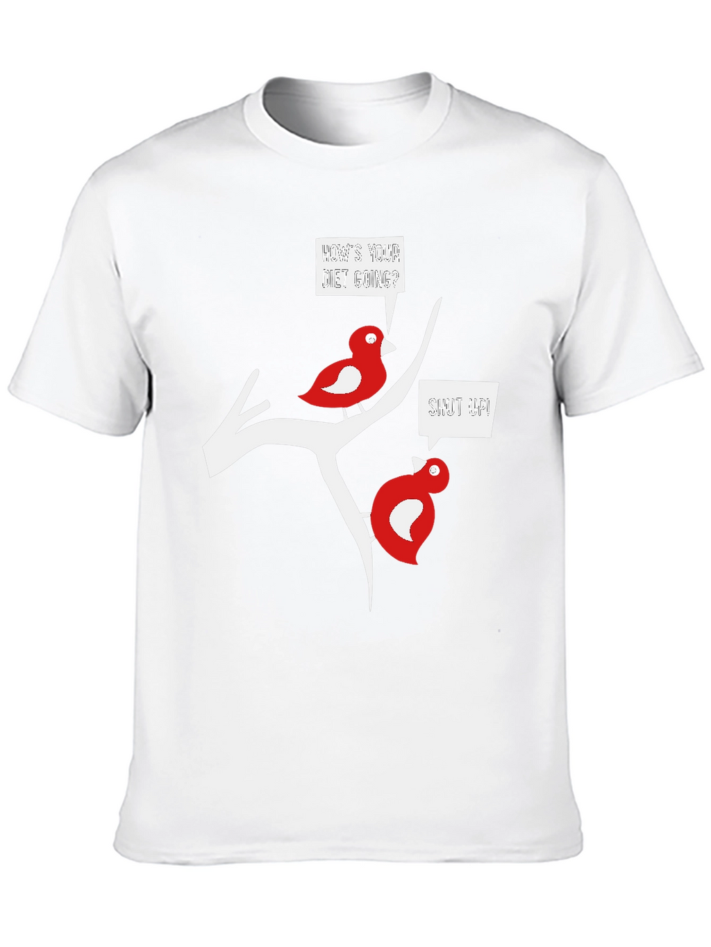 Funny Bird Diet T-Shirt - Black