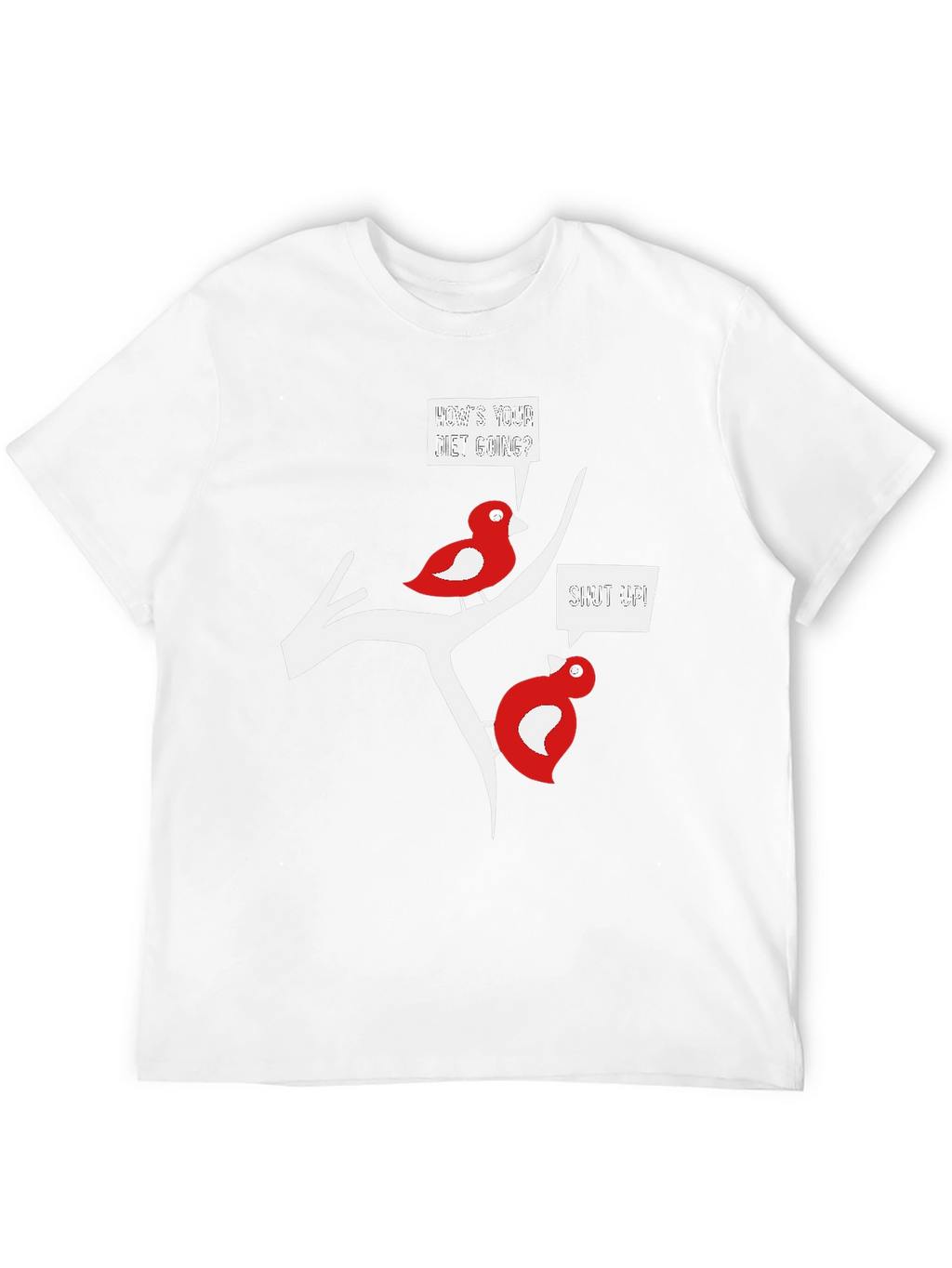 Funny Bird Diet T-Shirt - Black
