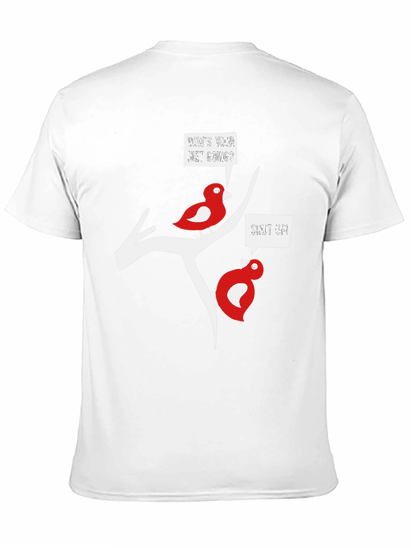 Funny Bird Diet T-Shirt - Black