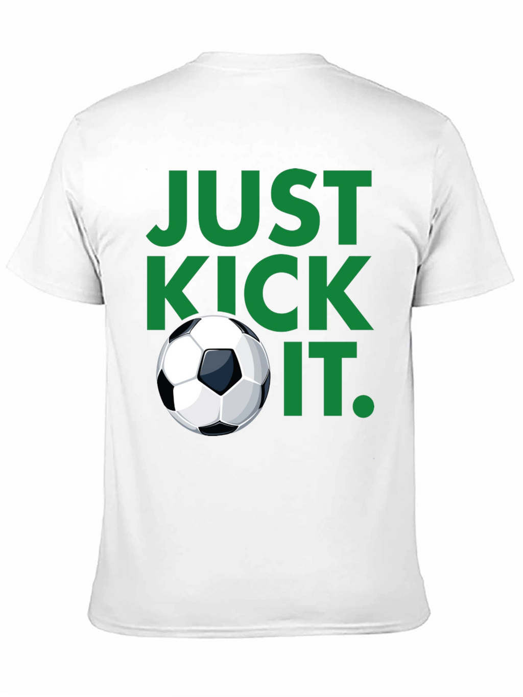 Just Kick It Black Soccer T-Shirt