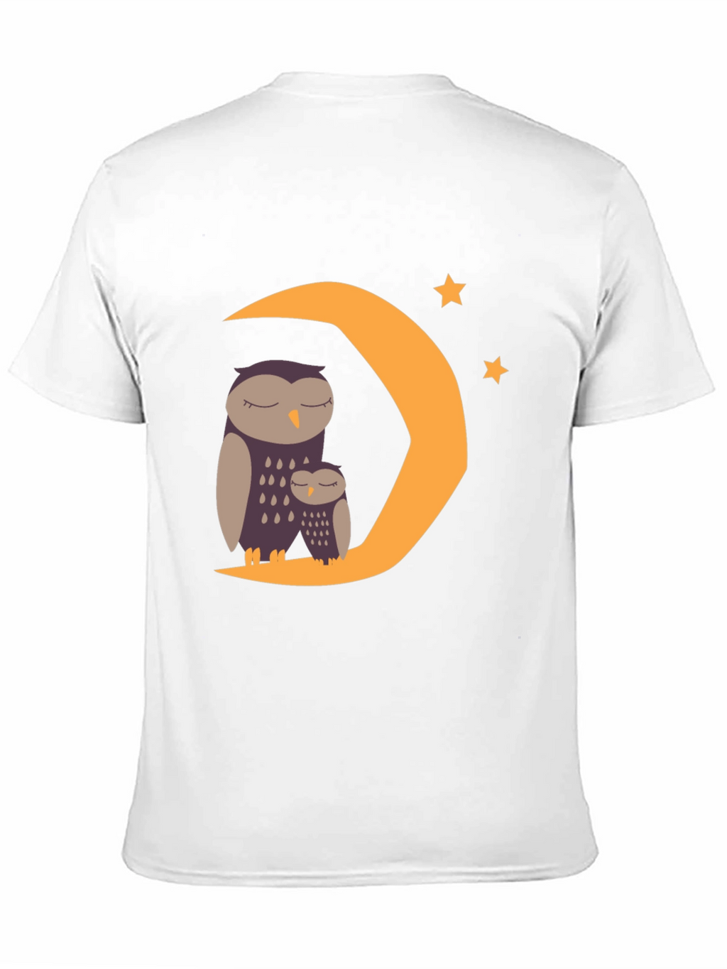 Sleepy Owl Moon Graphic Tee - Black