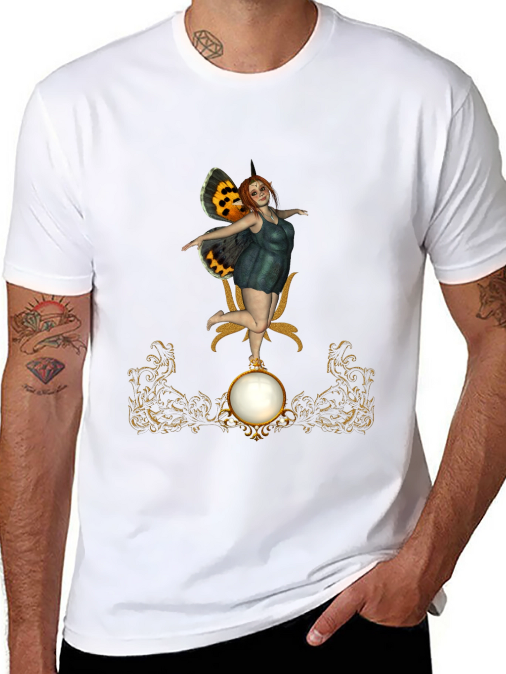 Fantasy Fairy Graphic T-Shirt - Unique Artistic Design