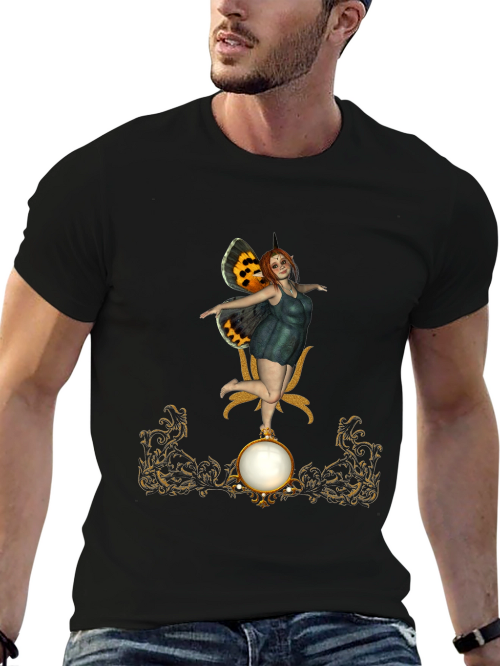 Fantasy Fairy Graphic T-Shirt - Unique Artistic Design