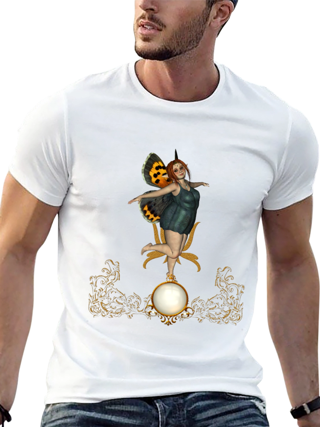 Fantasy Fairy Graphic T-Shirt - Unique Artistic Design