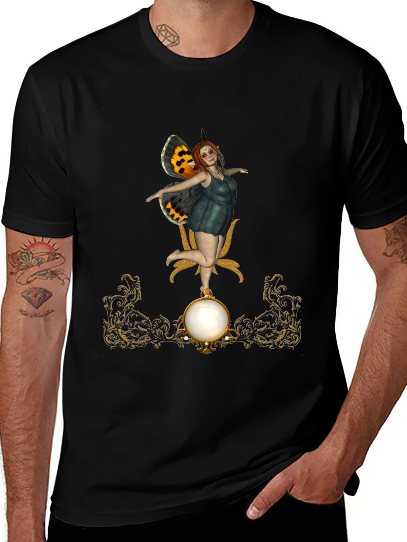 Fantasy Fairy Graphic T-Shirt - Unique Artistic Design
