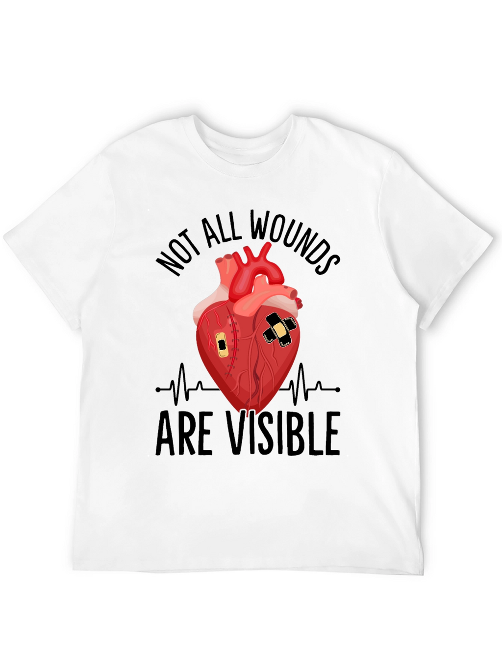 Wounded Heart Graphic T-Shirt - Unisex