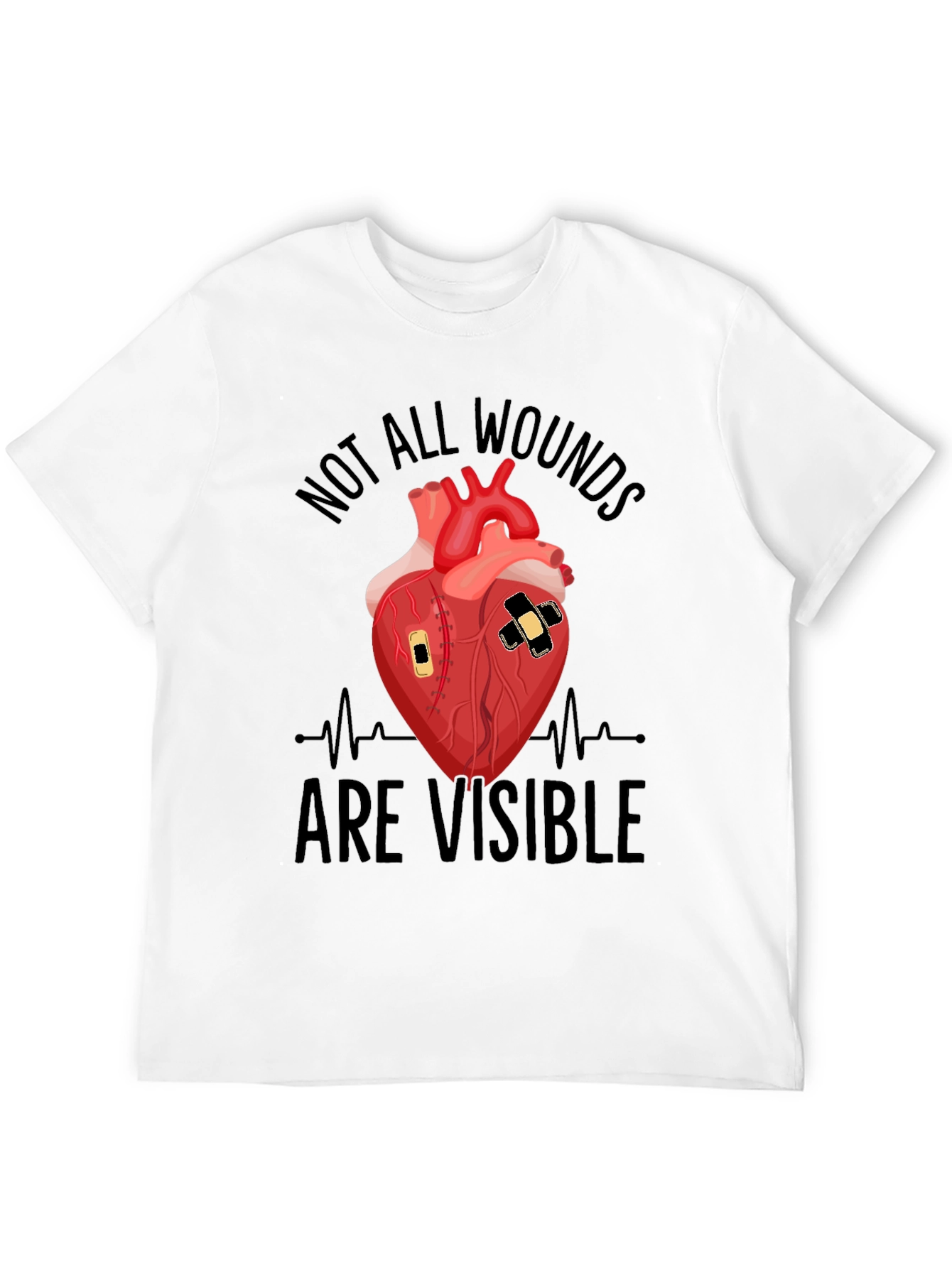 Wounded Heart Graphic T-Shirt - Unisex