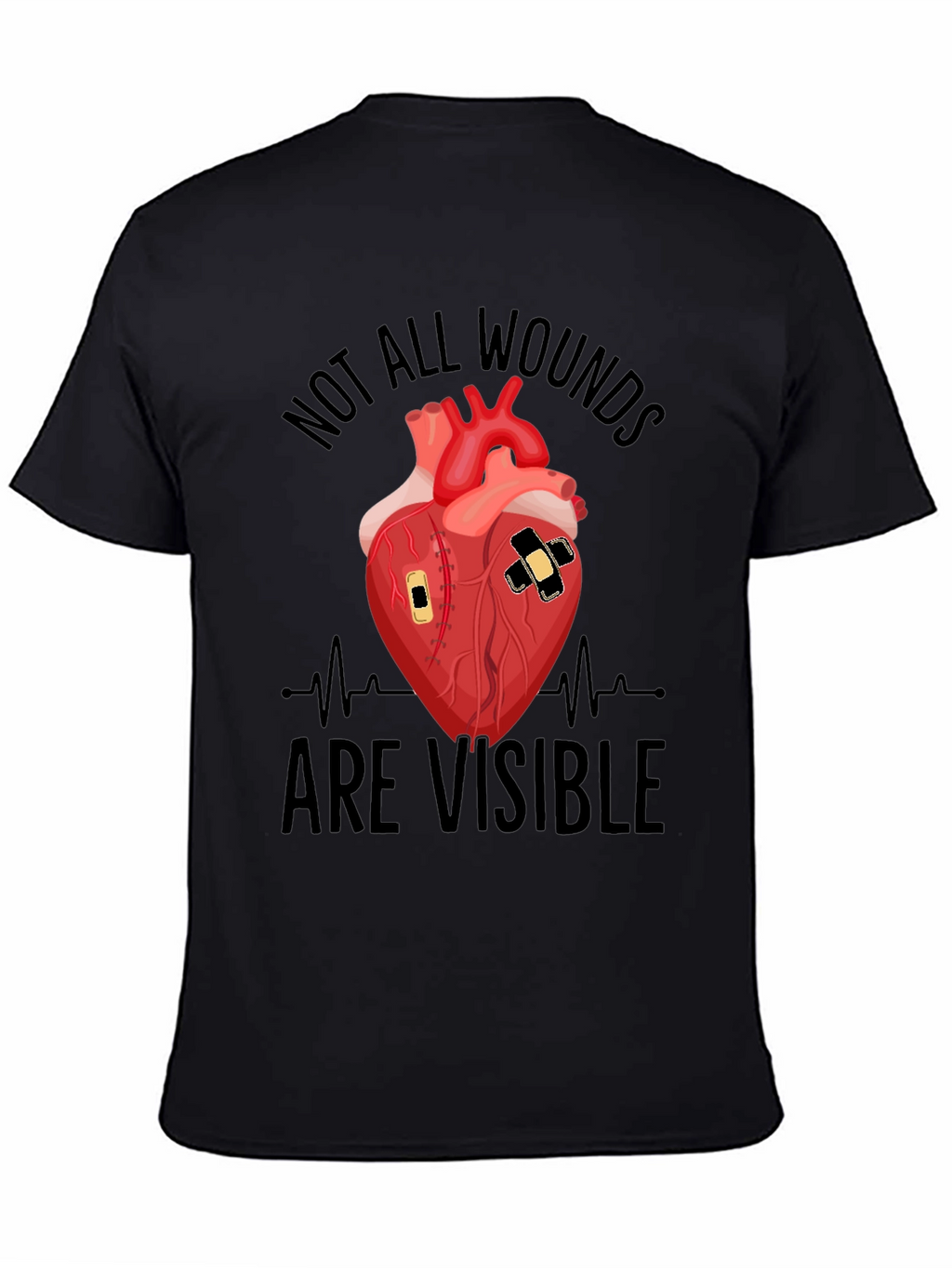 Wounded Heart Graphic T-Shirt - Unisex