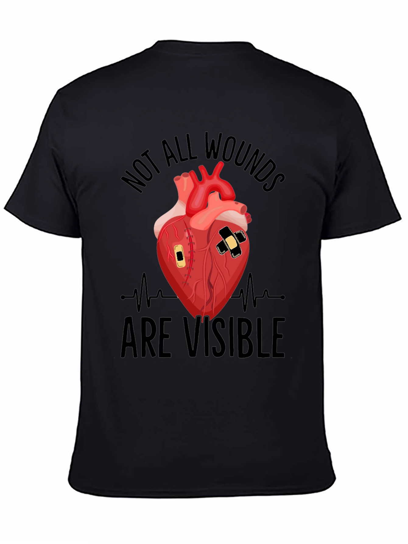 Wounded Heart Graphic T-Shirt - Unisex