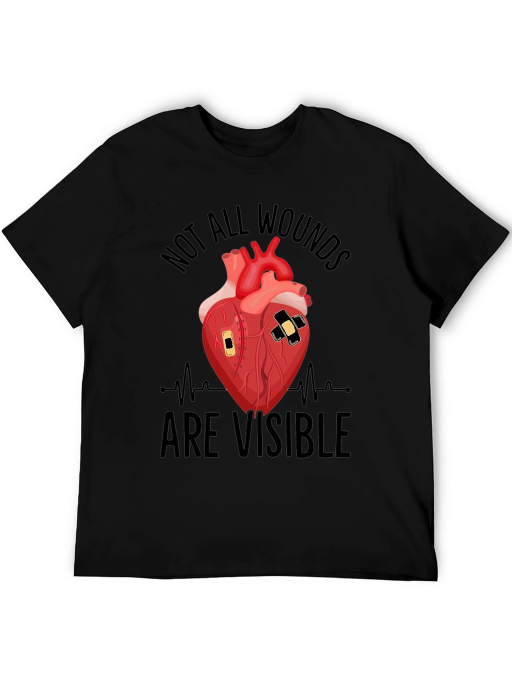 Wounded Heart Graphic T-Shirt - Unisex