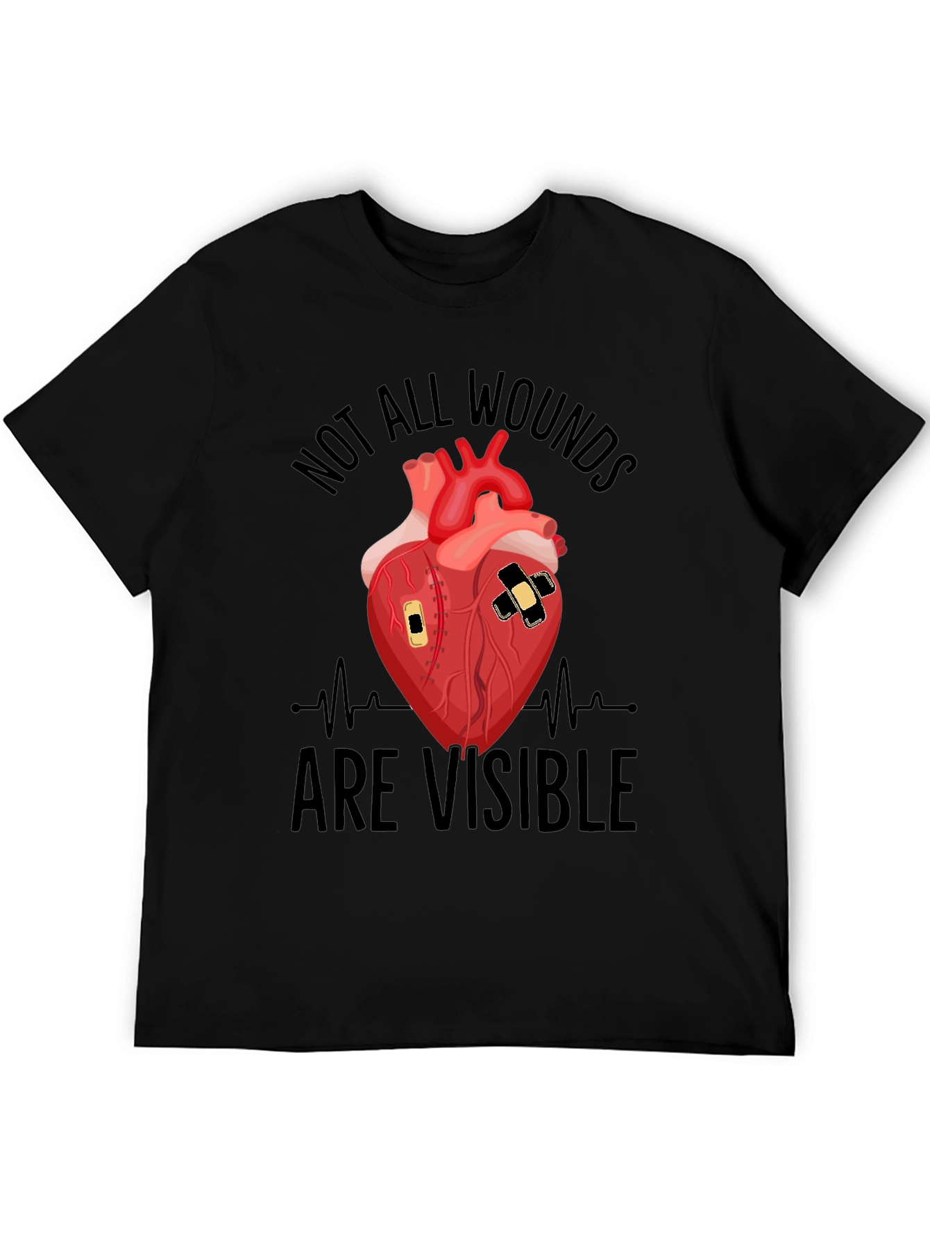 Wounded Heart Graphic T-Shirt - Unisex
