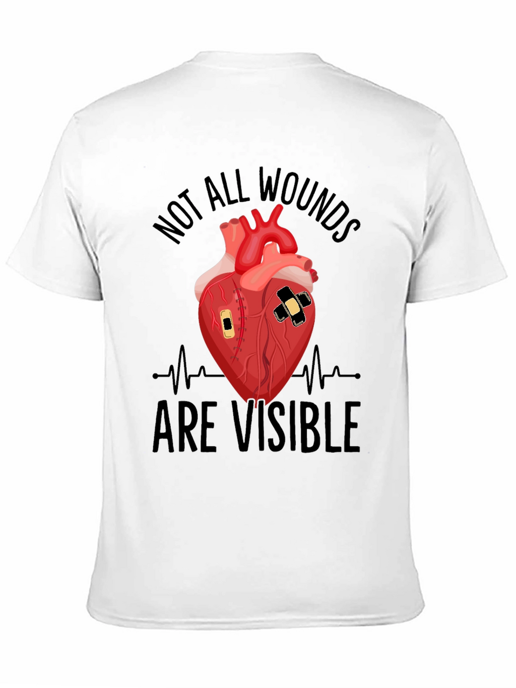 Wounded Heart Graphic T-Shirt - Unisex