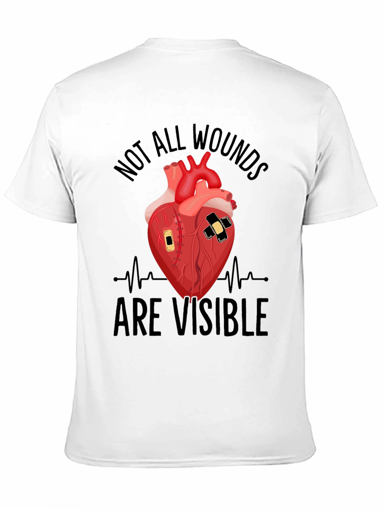 Wounded Heart Graphic T-Shirt - Unisex