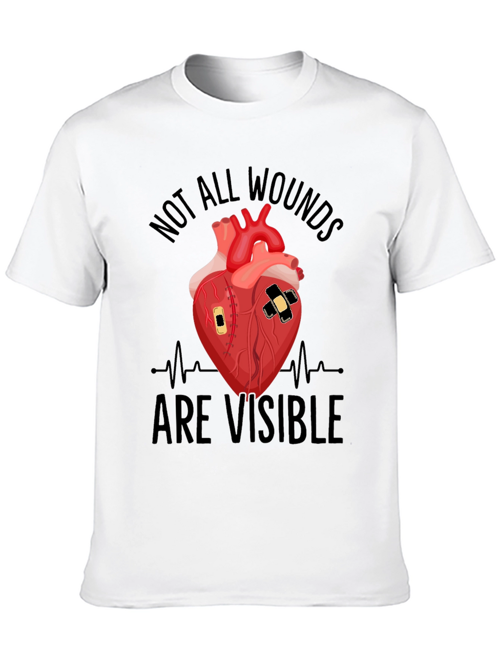 Wounded Heart Graphic T-Shirt - Unisex