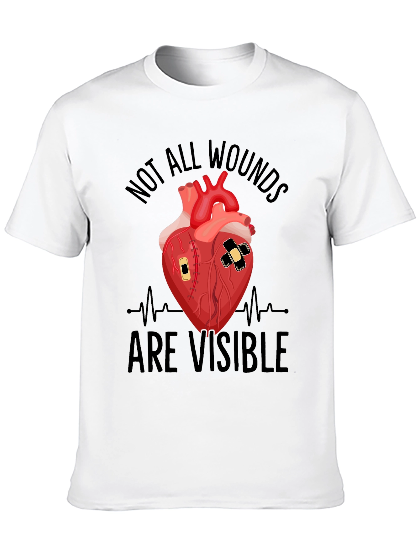 Wounded Heart Graphic T-Shirt - Unisex