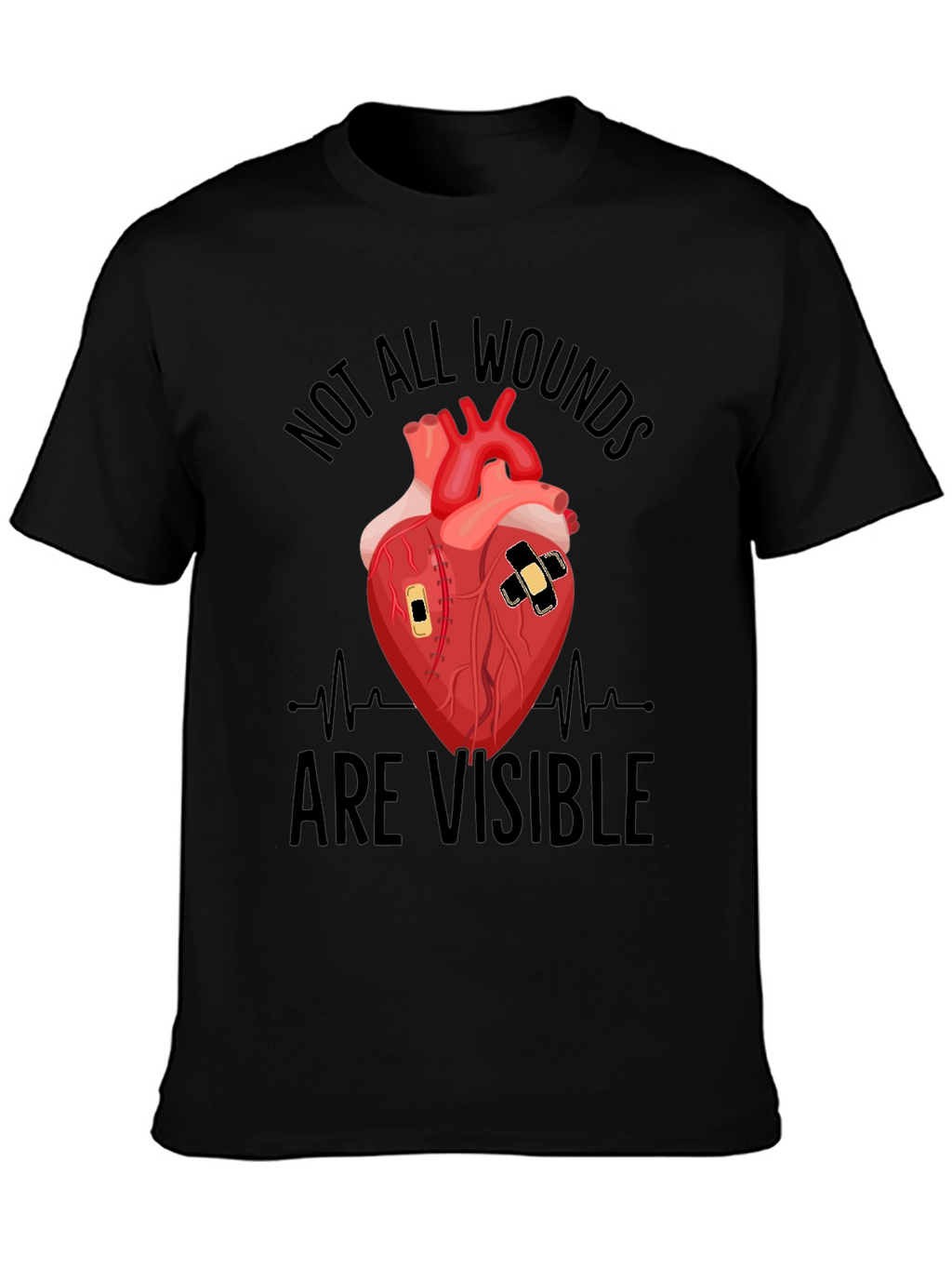 Wounded Heart Graphic T-Shirt - Unisex