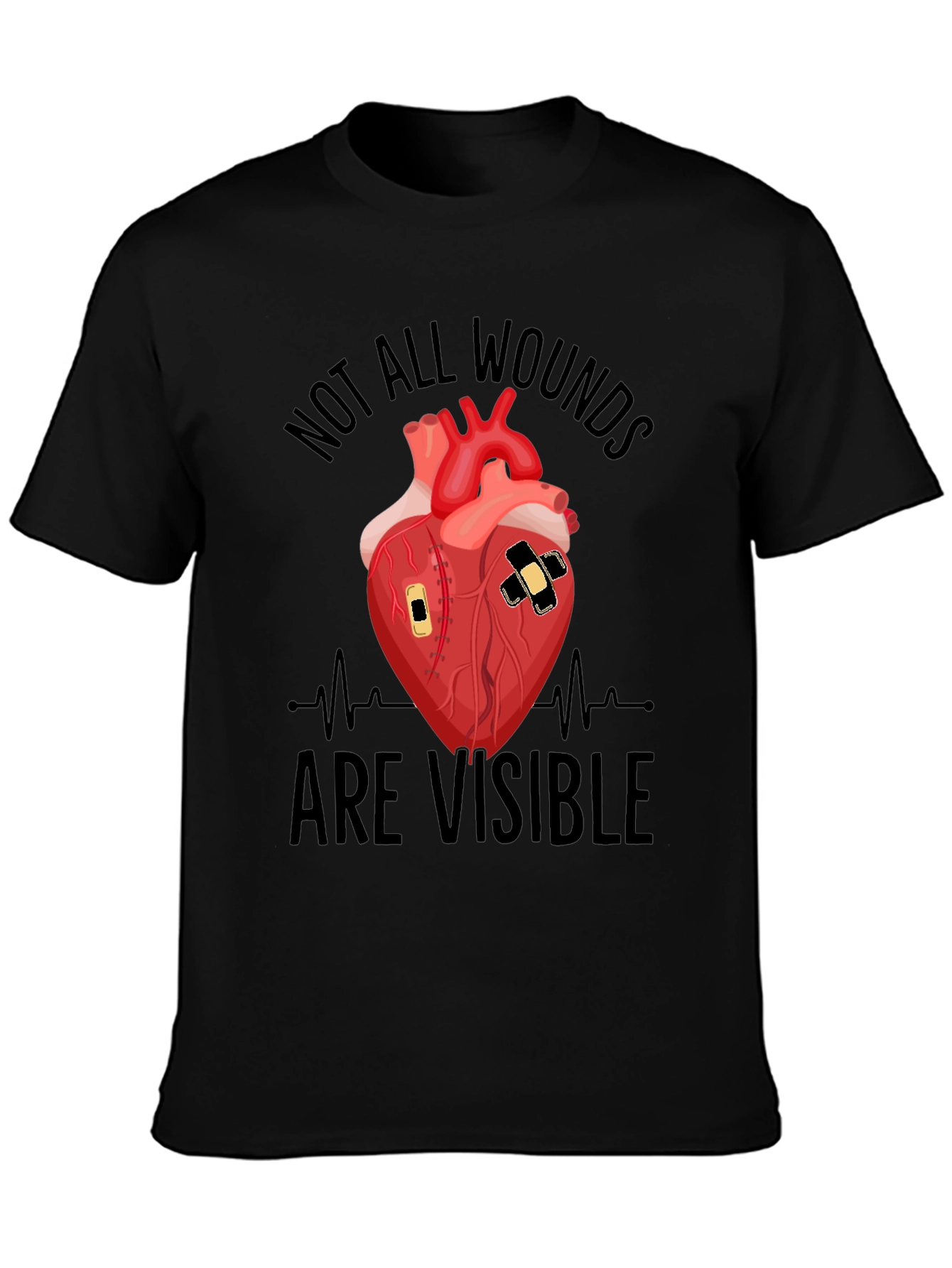 Wounded Heart Graphic T-Shirt - Unisex