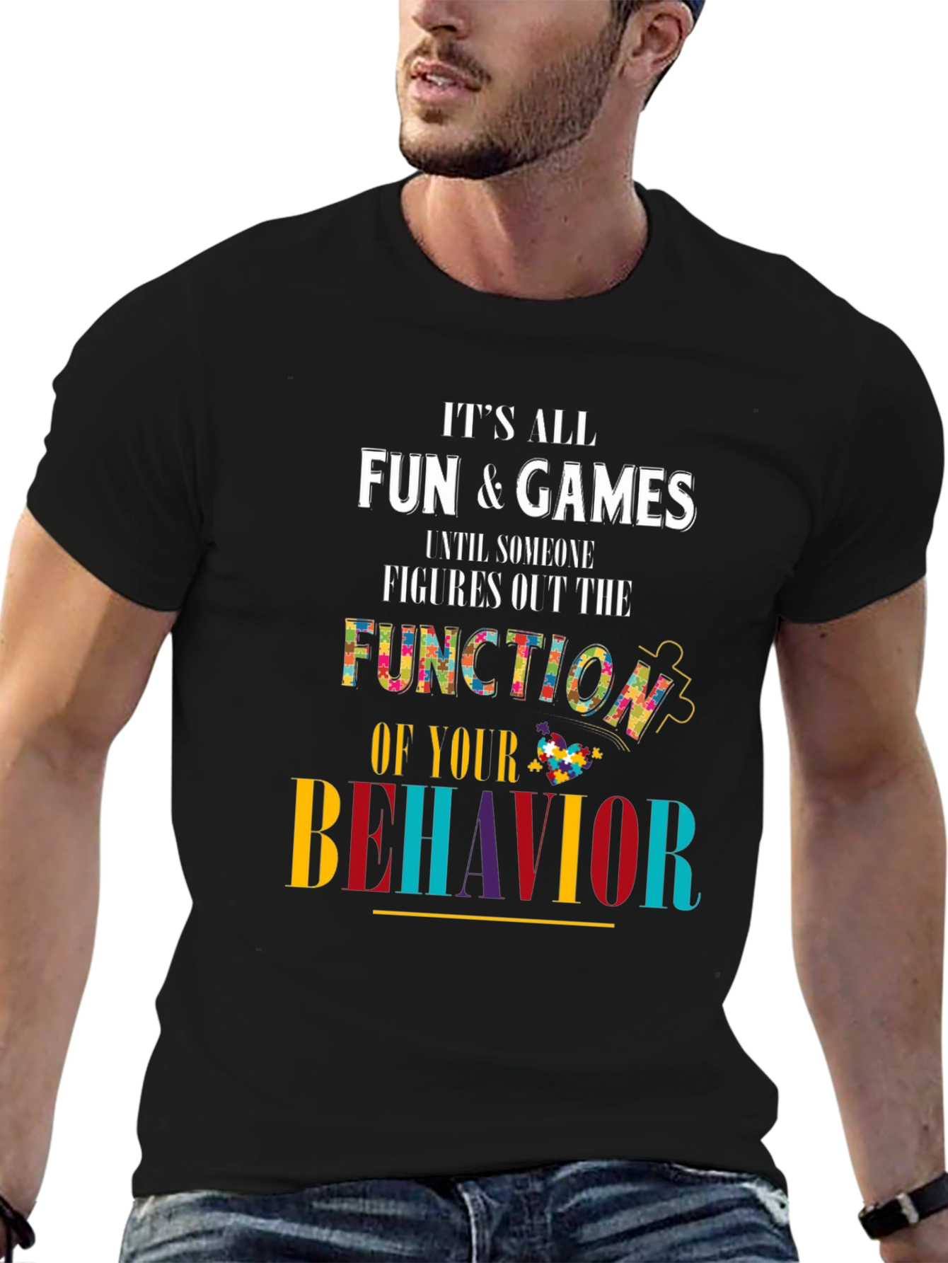 Autism Awareness T-Shirt Fun & Games Behavior