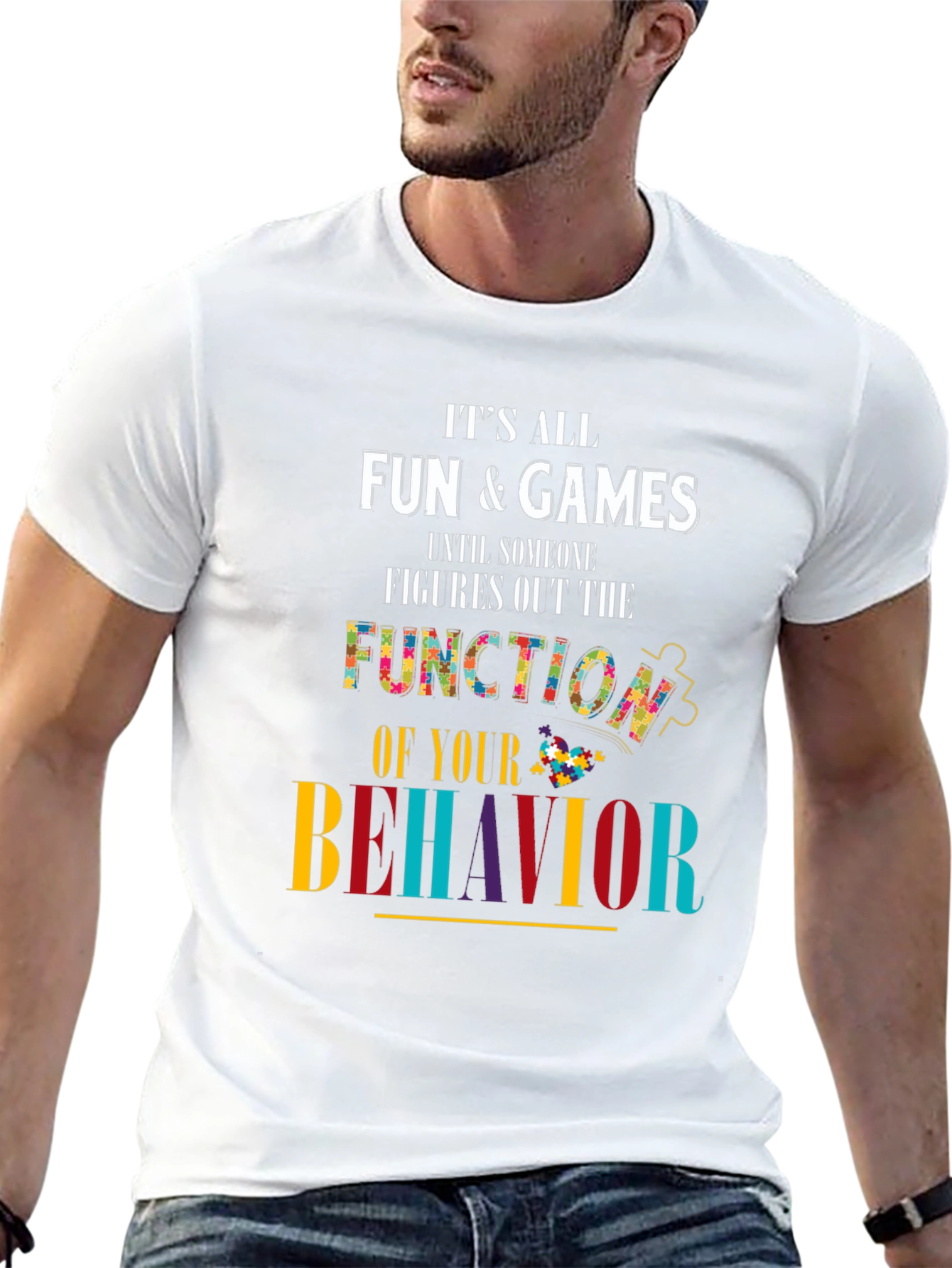Autism Awareness T-Shirt Fun & Games Behavior