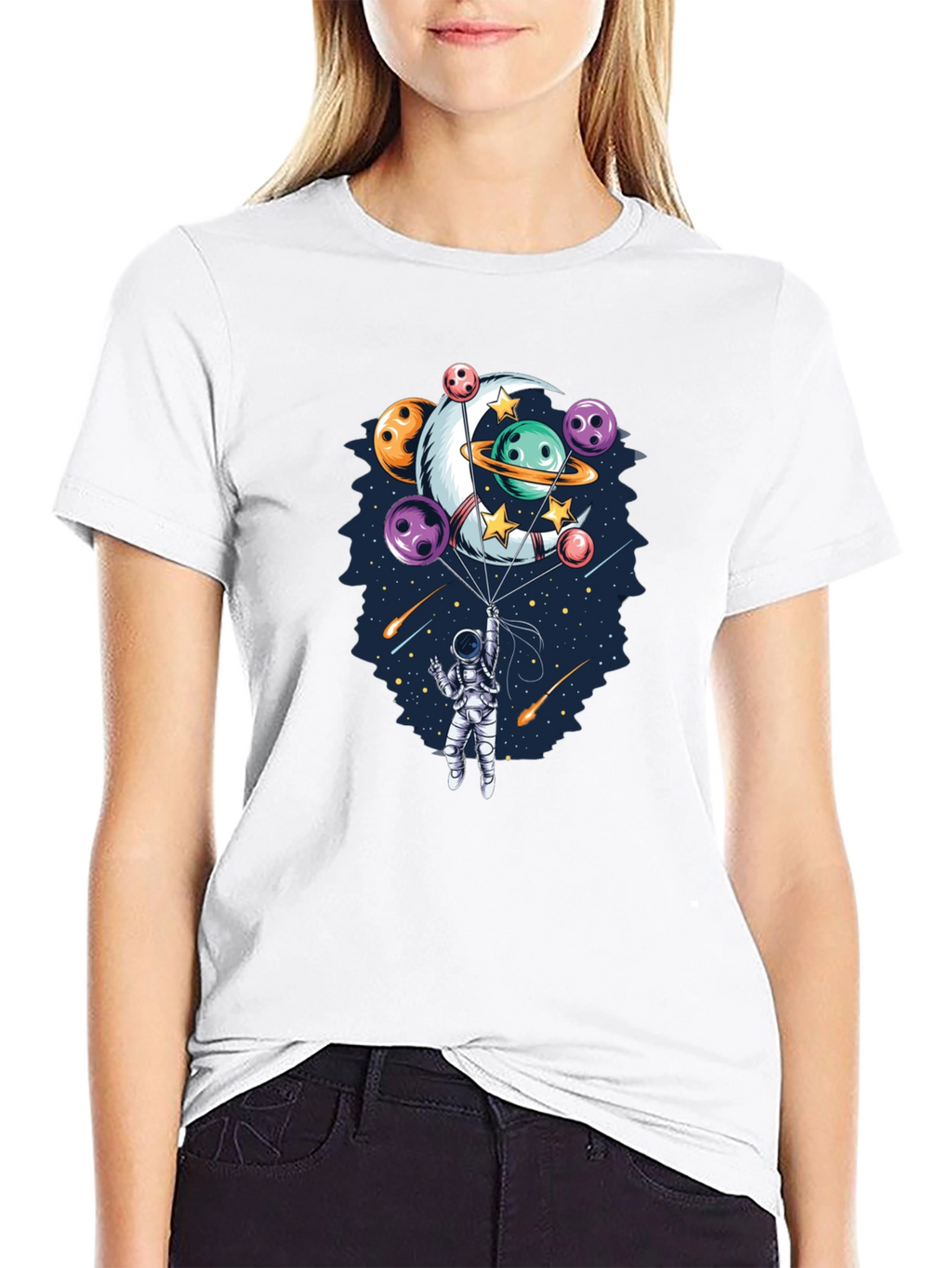 Astronaut Space Bowling T-Shirt