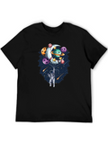 Astronaut Space Bowling T-Shirt