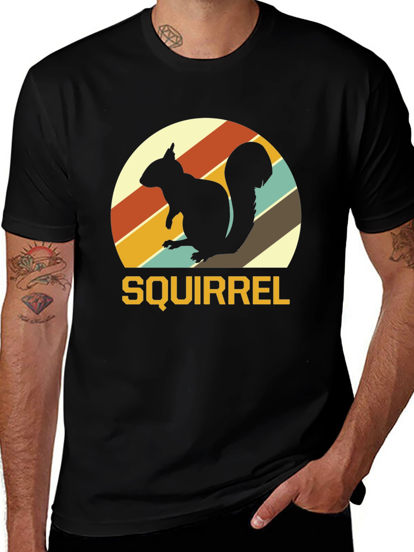 Retro Squirrel T-Shirt - Vintage Style Tee