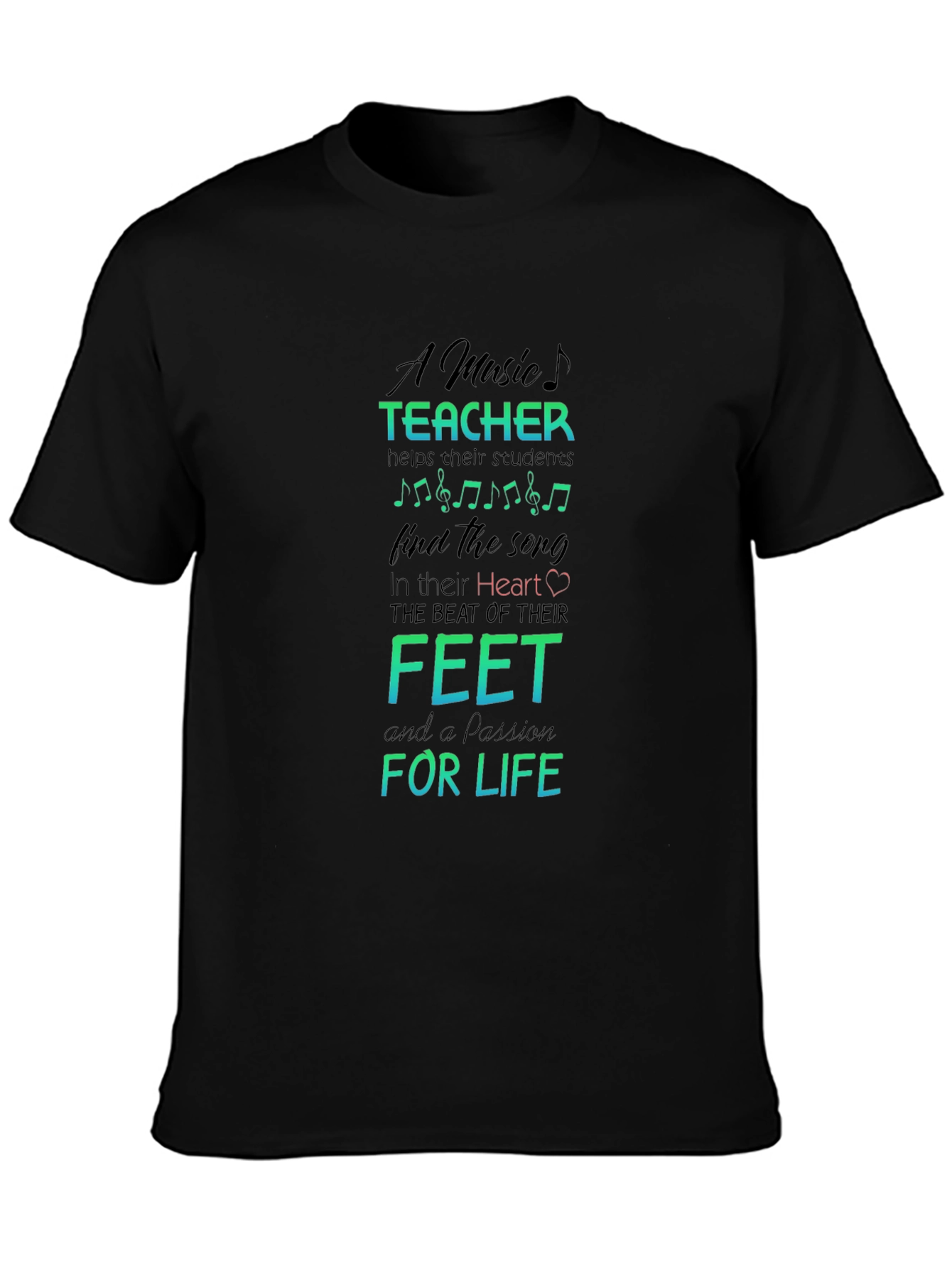 Music Teacher Passion T-Shirt - Teacher Appreciation Gift Idea