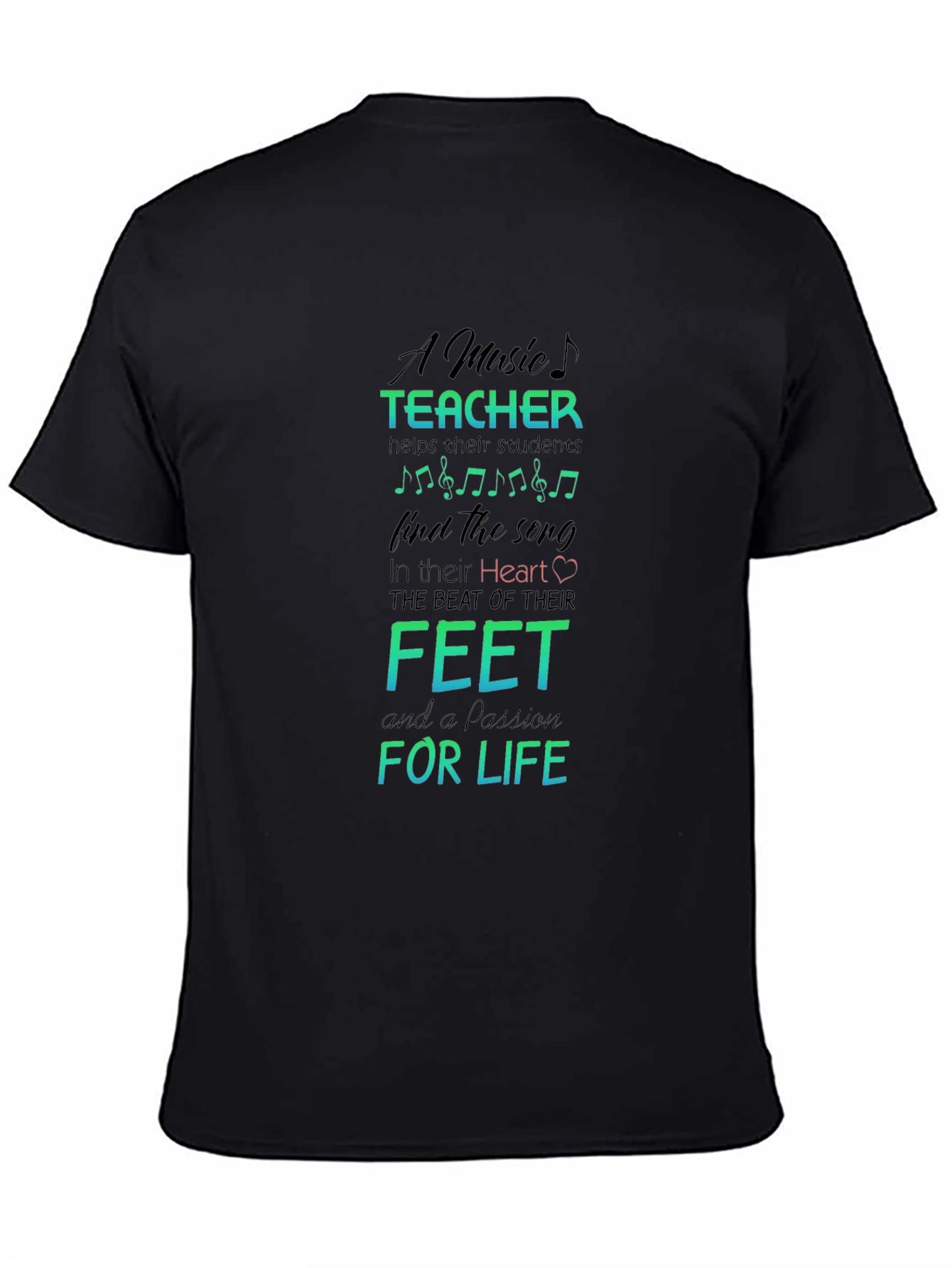 Music Teacher Passion T-Shirt - Teacher Appreciation Gift Idea