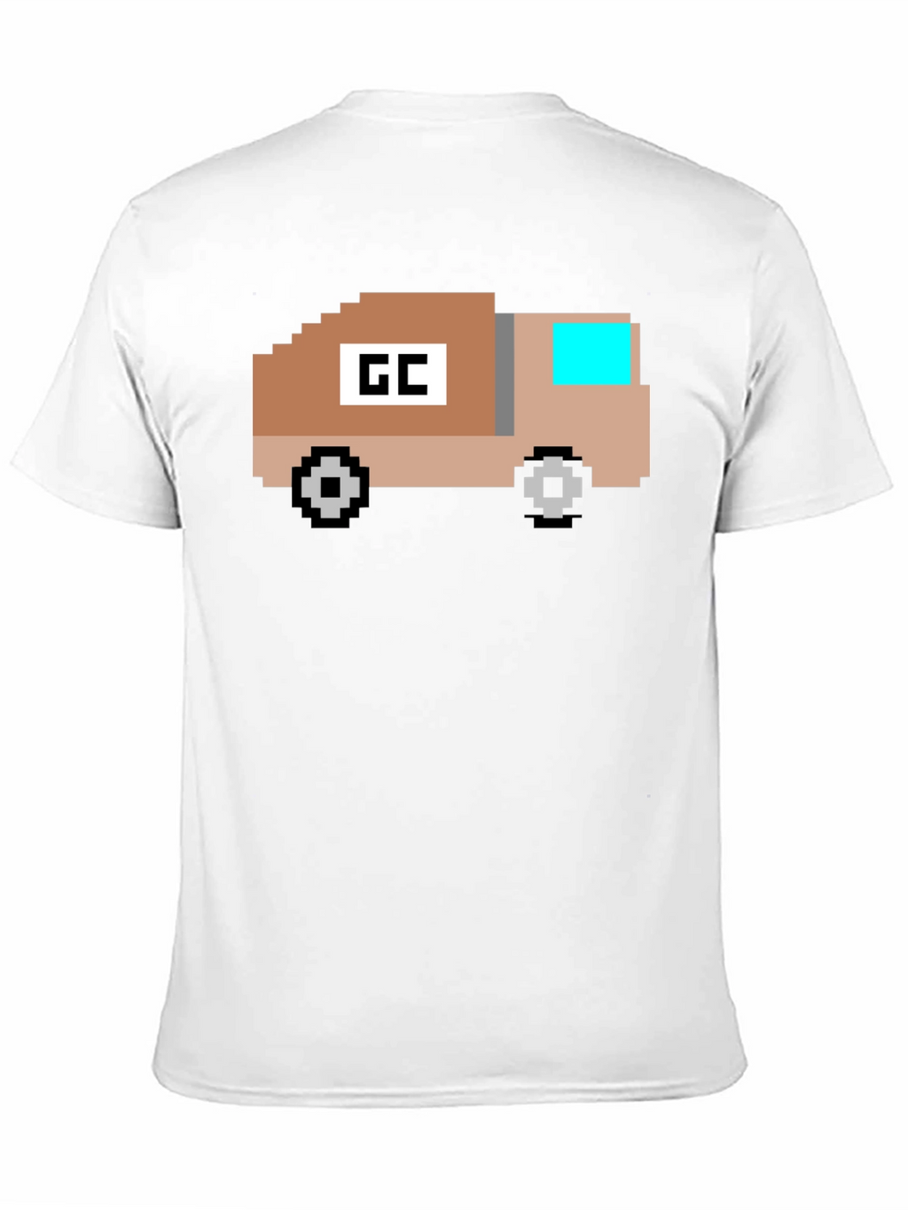 Retro Pixel Truck Graphic T-Shirt - Black