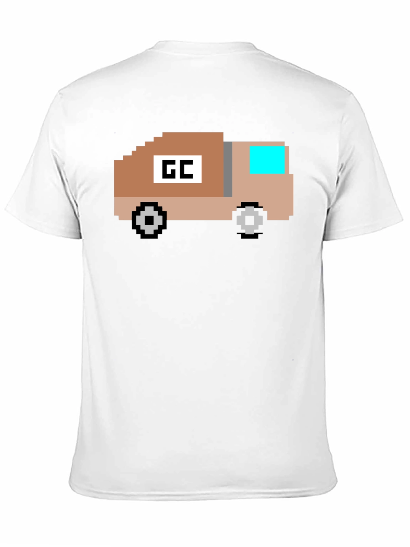 Retro Pixel Truck Graphic T-Shirt - Black
