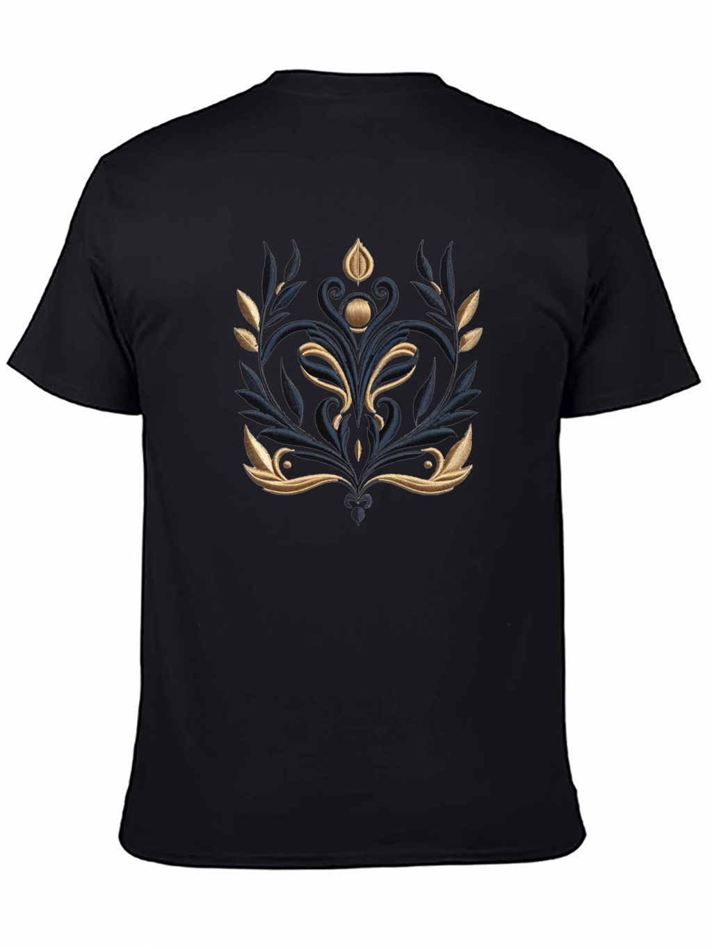 Elegant Embroidered Floral T-Shirt