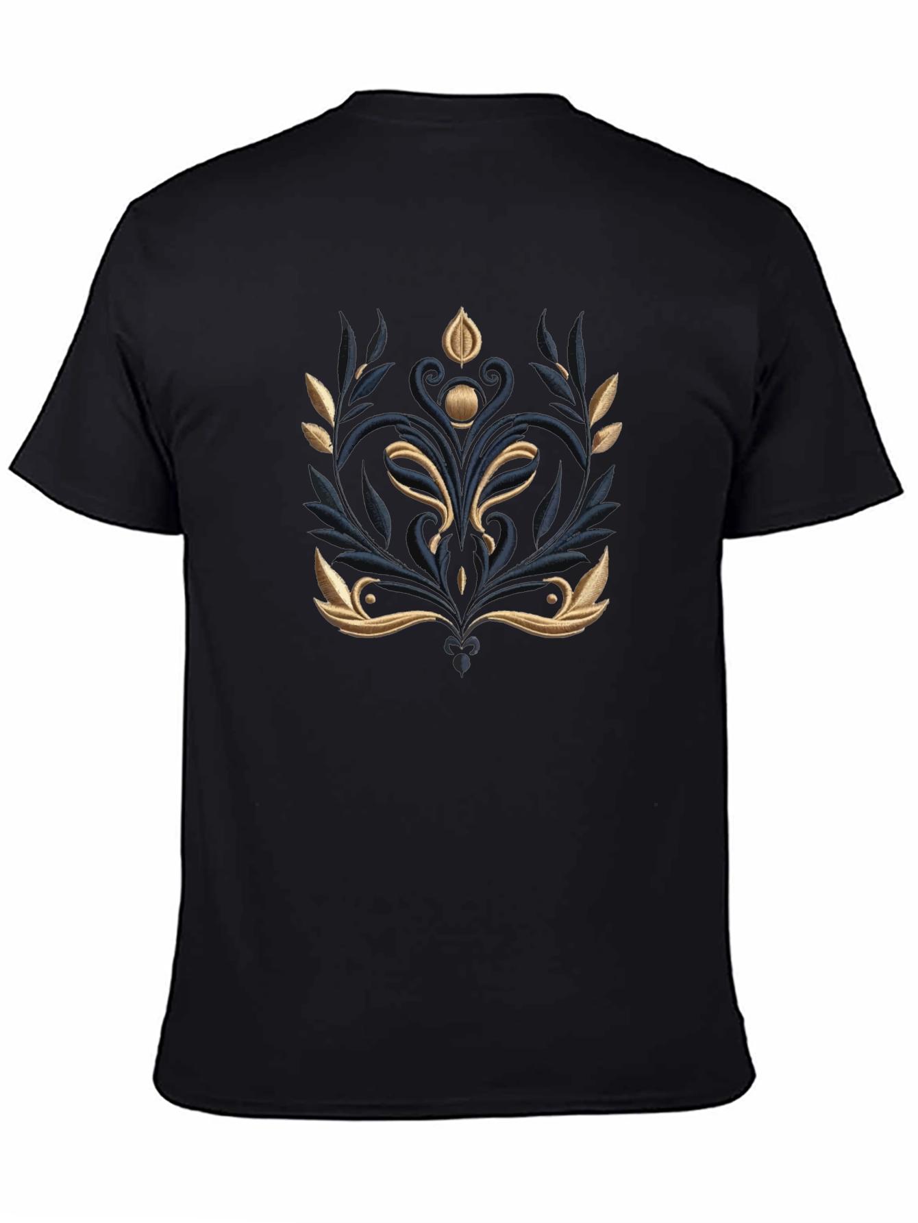 Elegant Embroidered Floral T-Shirt