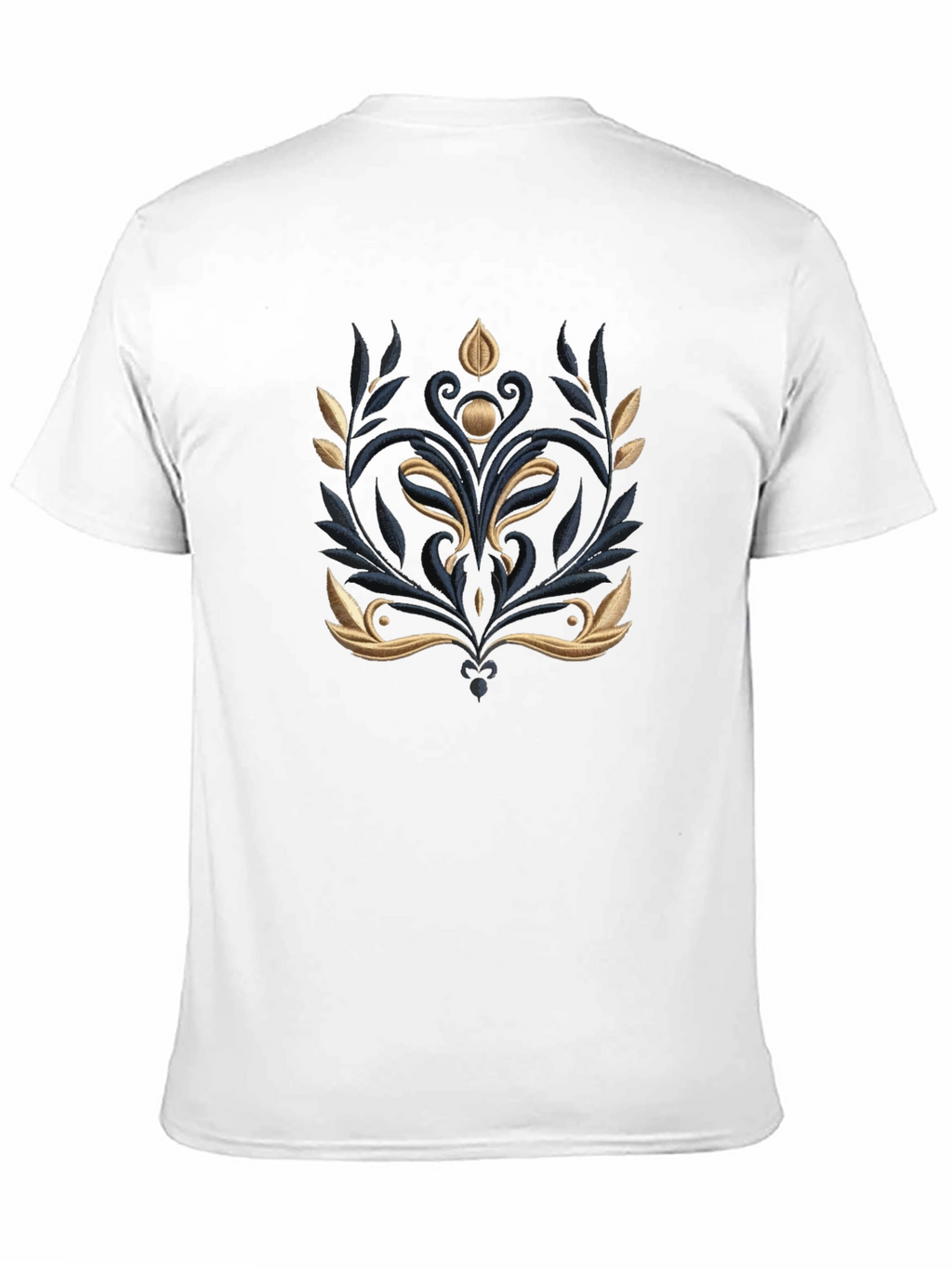 Elegant Embroidered Floral T-Shirt