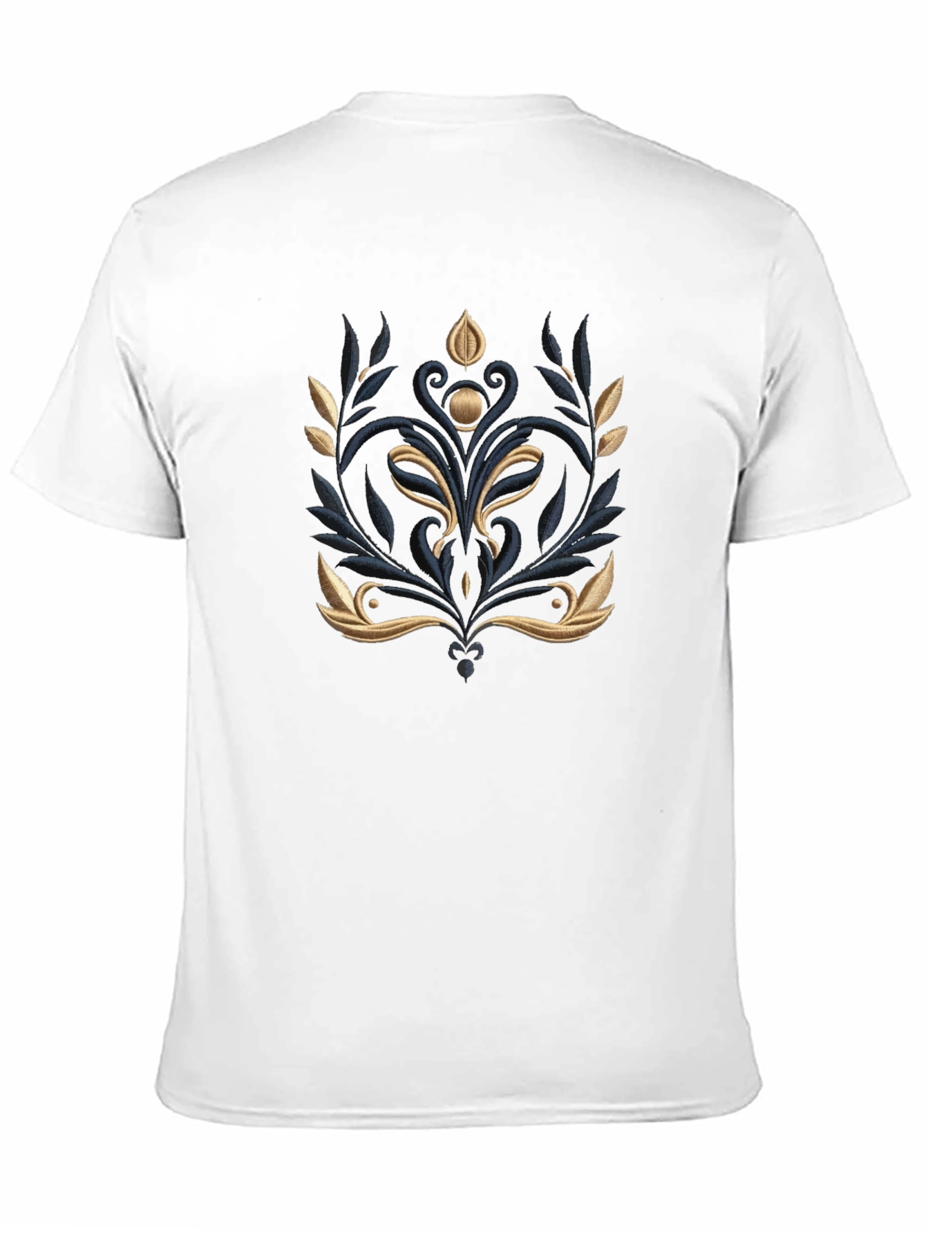 Elegant Embroidered Floral T-Shirt
