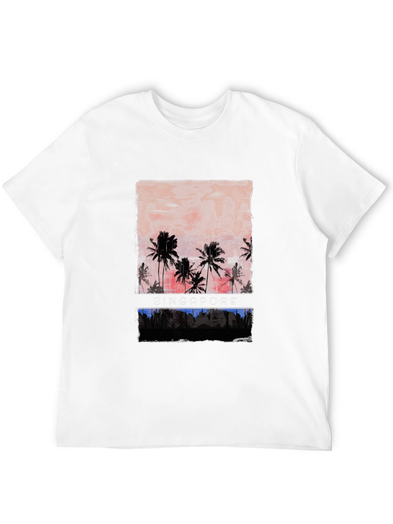 Singapore Sunset Graphic T-Shirt